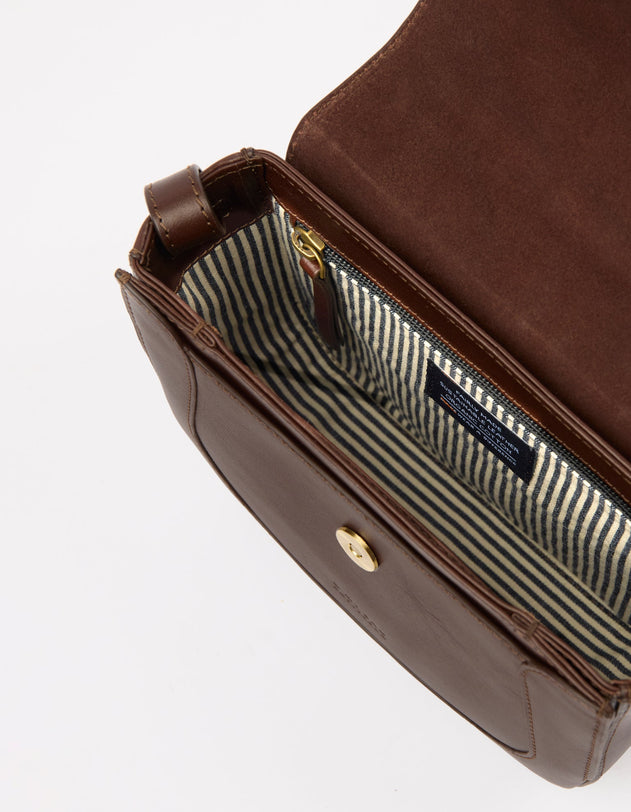 Nina Bag Classic Leather Chocolate Brown