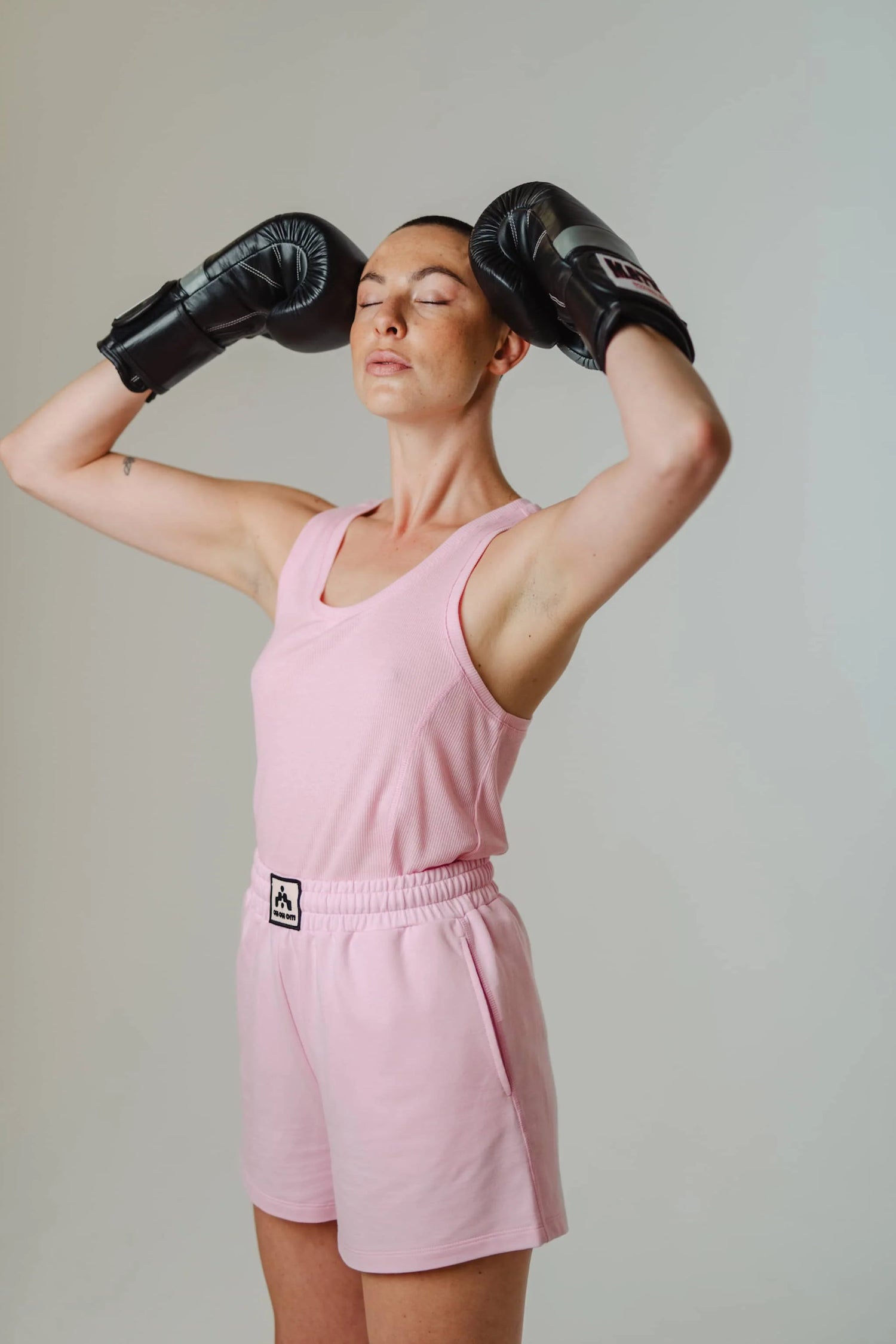 Ribbed Tech Tank Top Candy Pink