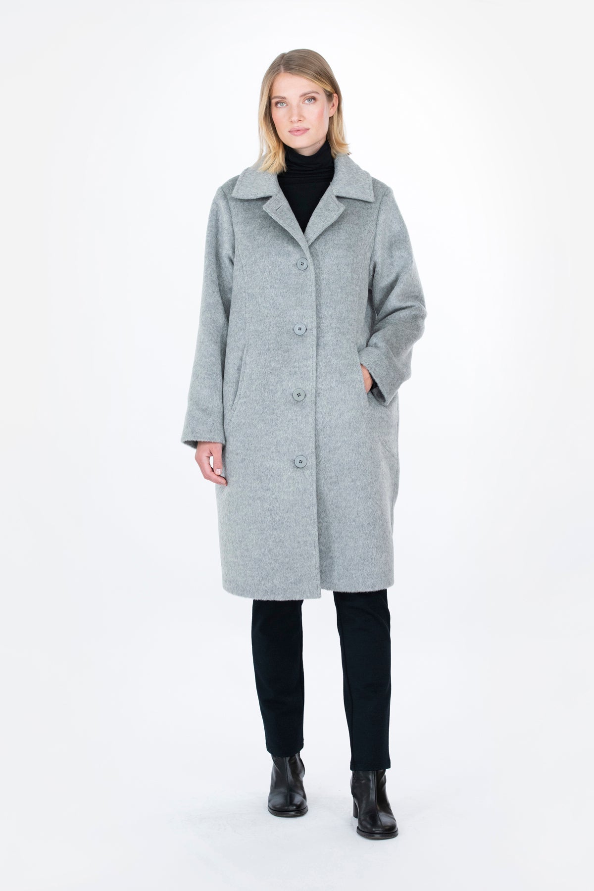 Omena Wool Coat Grey