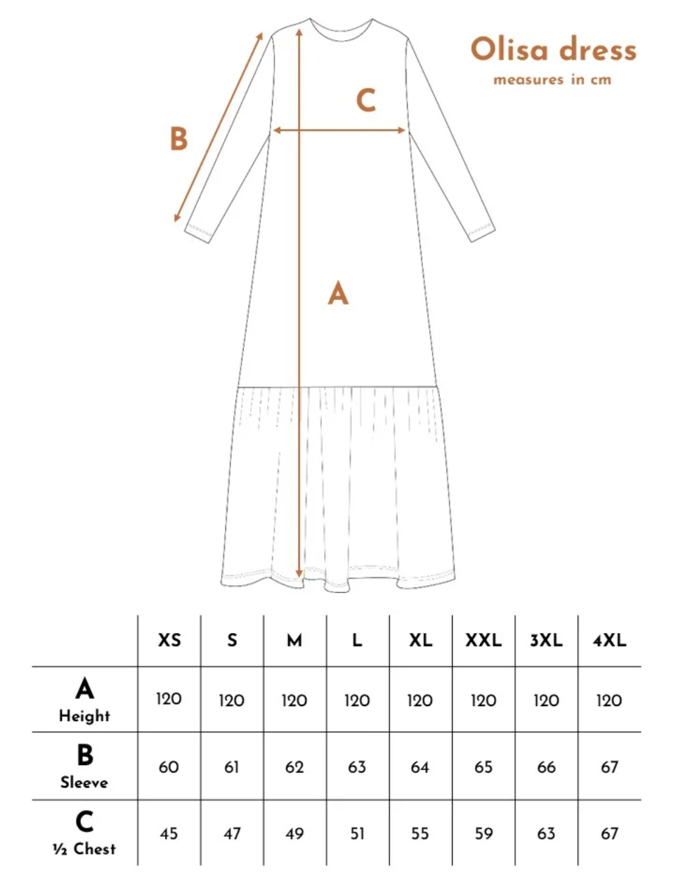 Olisa Dress Bloom Orange