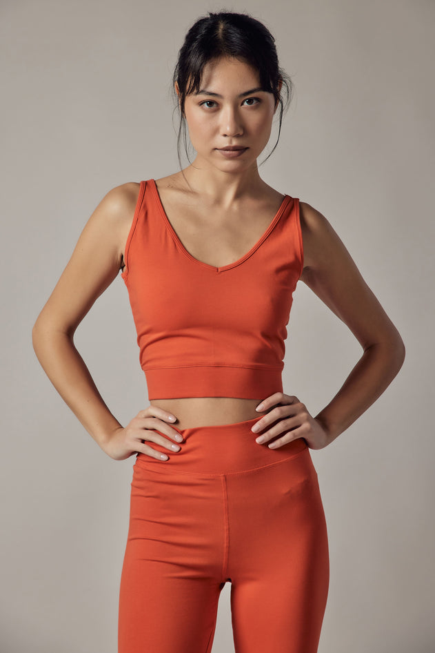 Women's Short V-Neck Sports Top