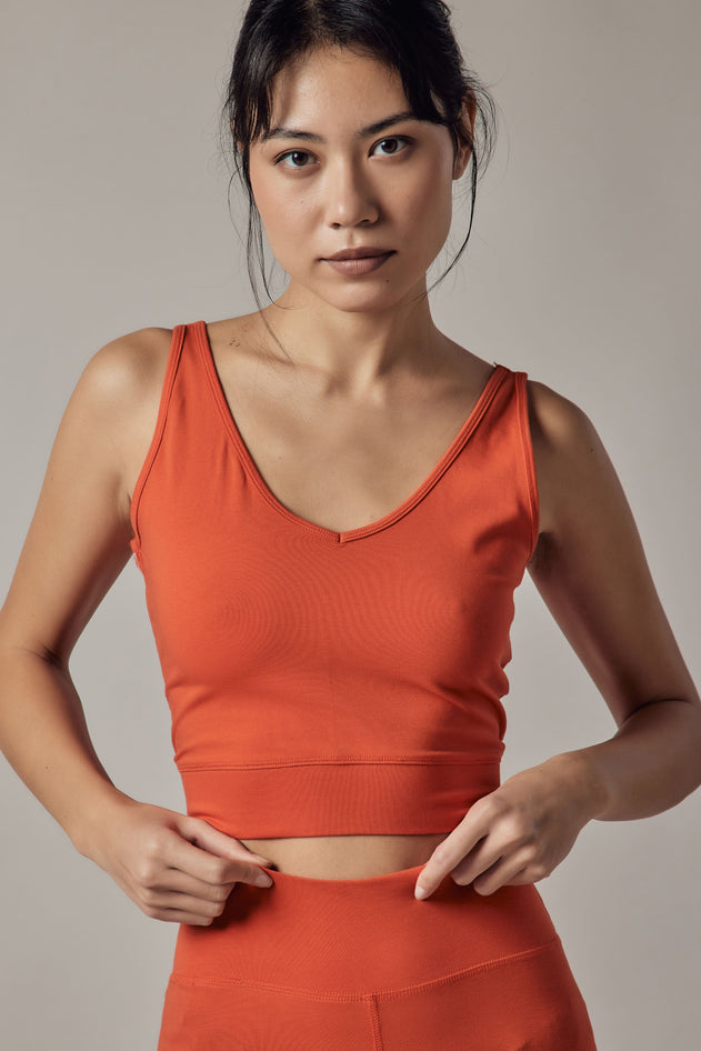 Women's Short V-Neck Sports Top