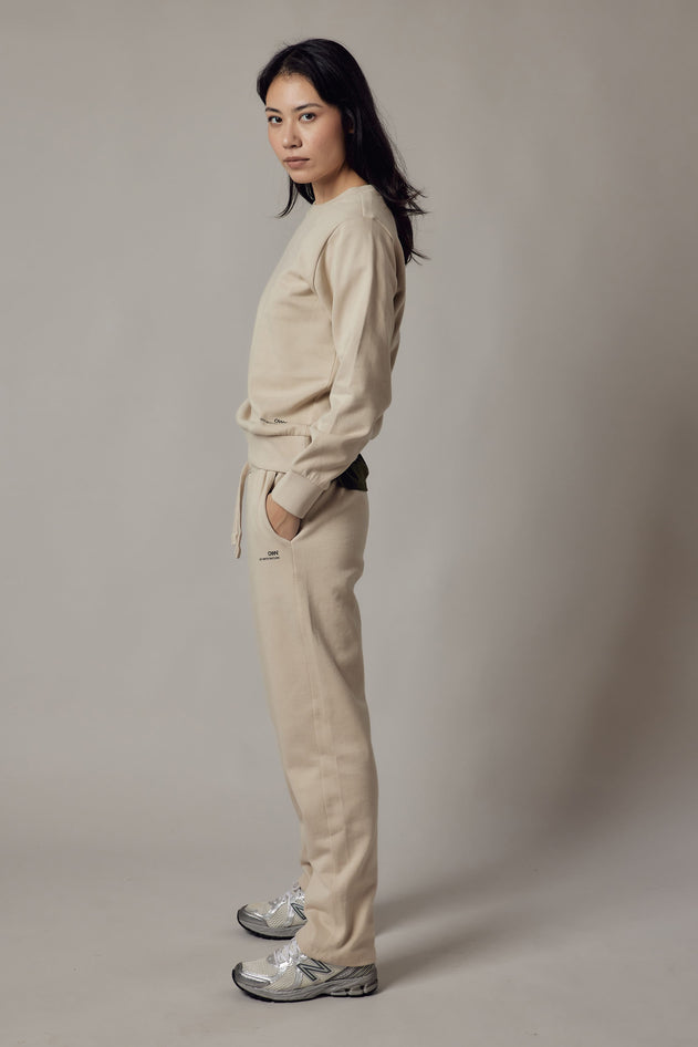 Women's Straight Gauzy Joggers Black