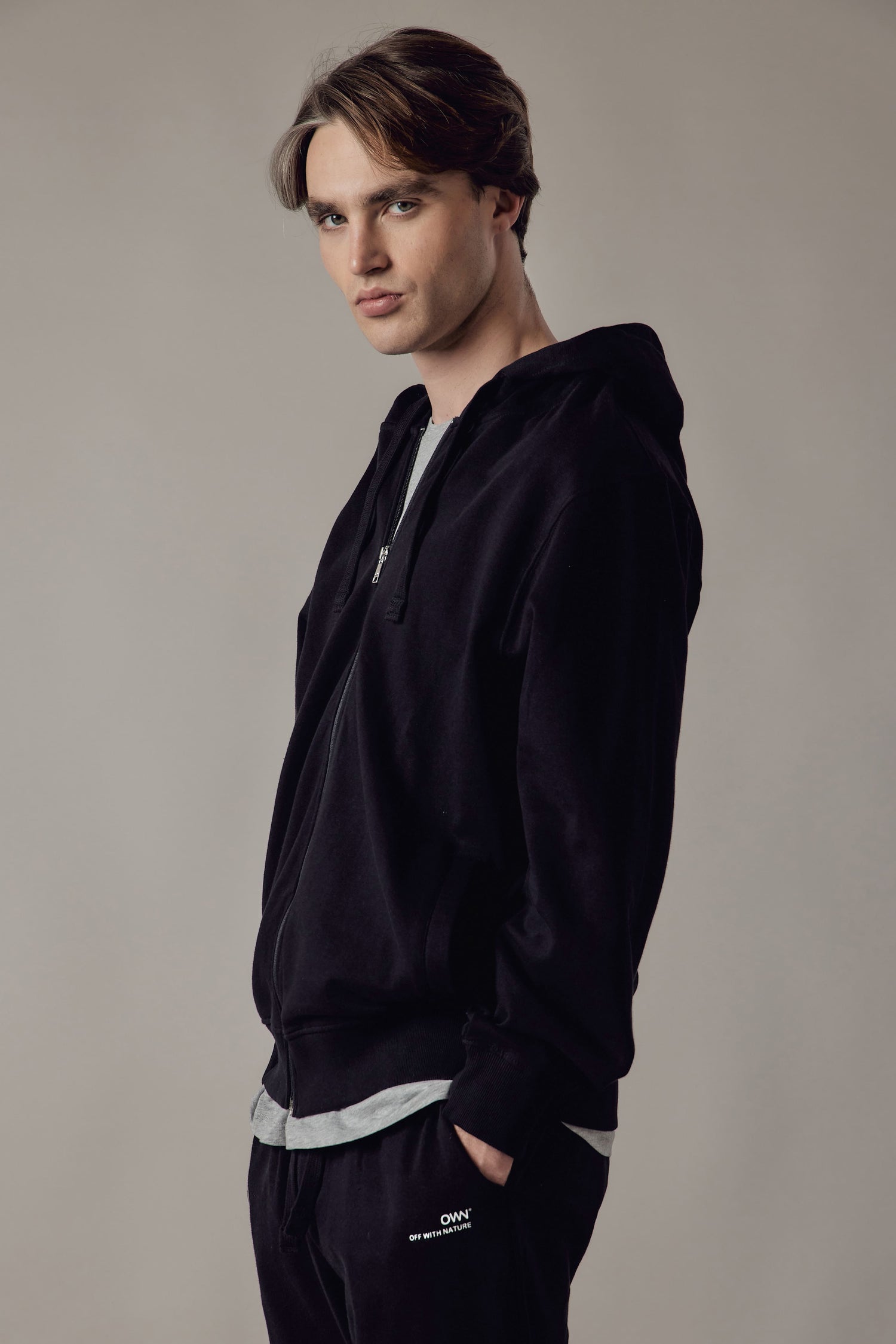 Men's Hoodie With A Zipper