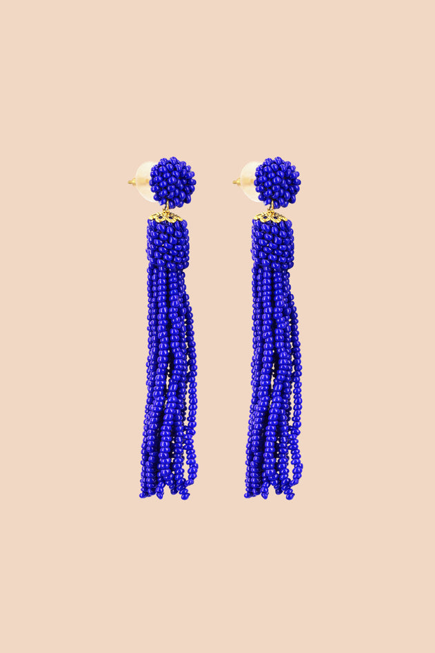 Bina Earrings Royal Blue