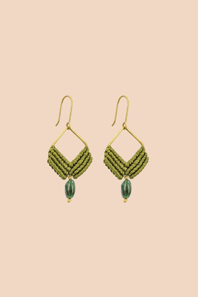 Lila Earrings Olive