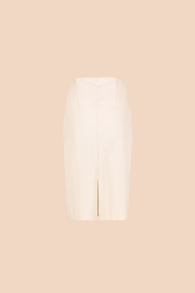 Comfy Pencil Skirt Ivory