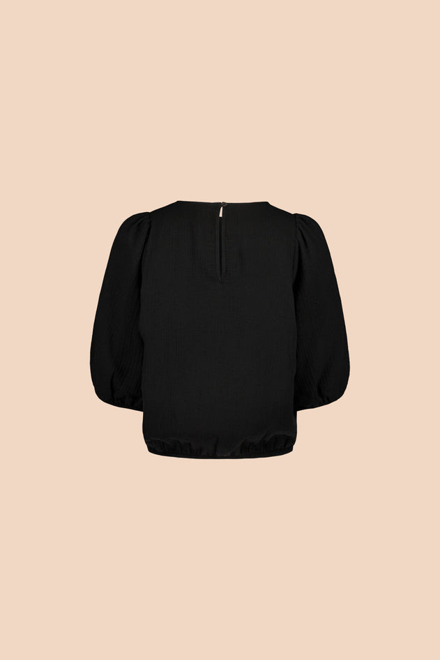 Cropped Blouse Black