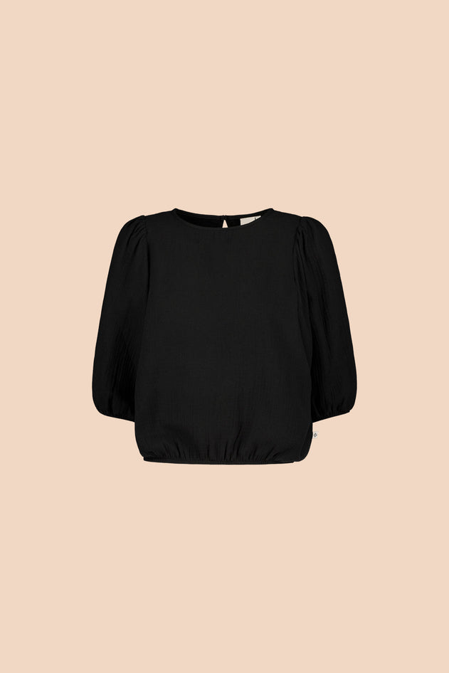 Cropped Blouse Black