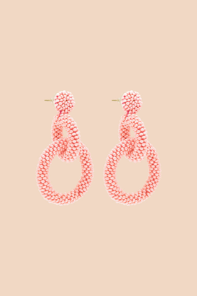 Gia Earrings Pearl Pink