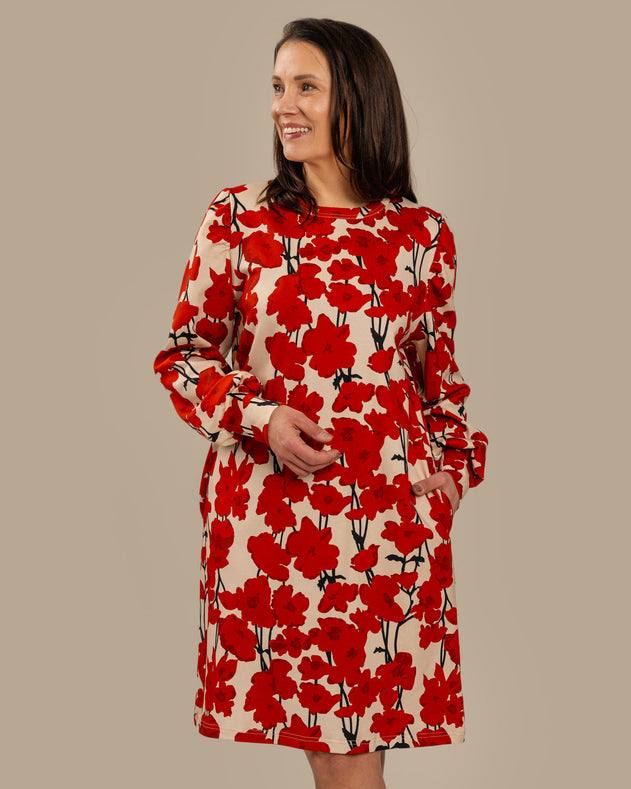 Puff-Sleeved Dress Valmut