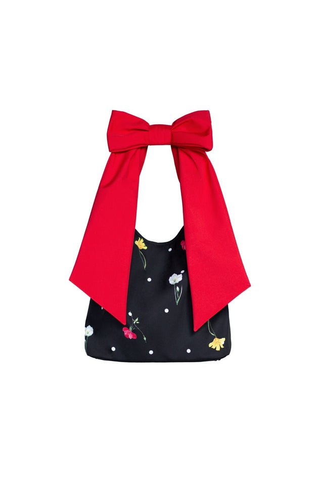 Rainsisters Bow Tote Bag Cosmic Bloom