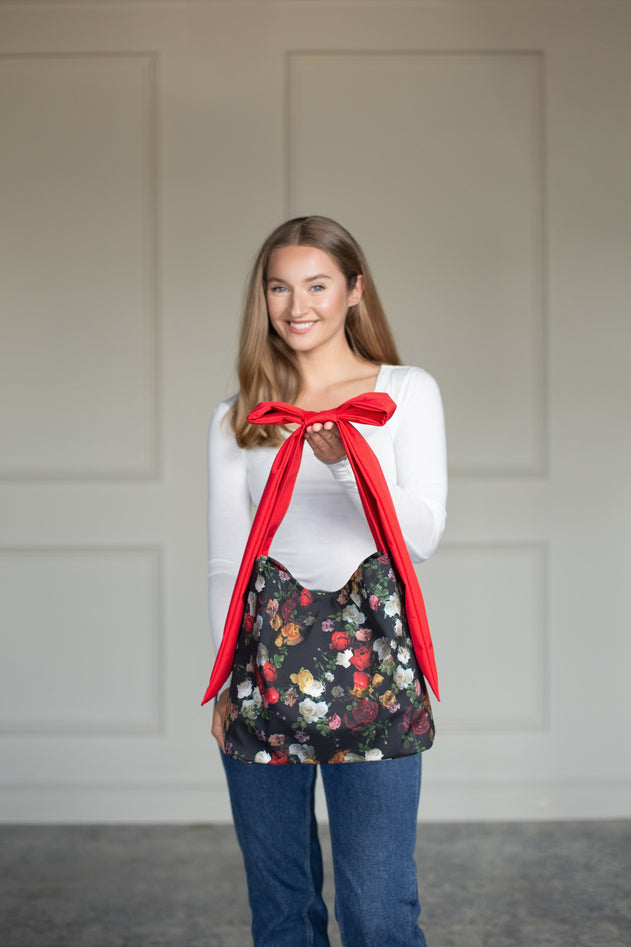 Rainsisters Bow Tote Bag Darling Rose