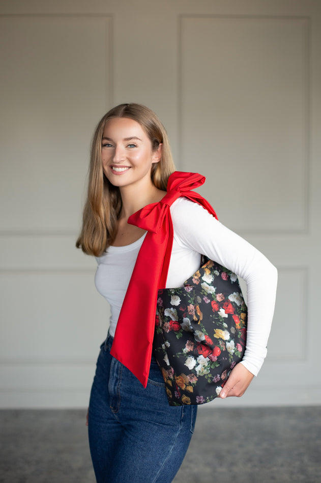 Rainsisters Bow Tote Bag Darling Rose