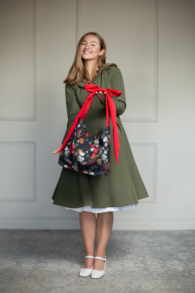 Rainsisters Bow Tote Bag Darling Rose