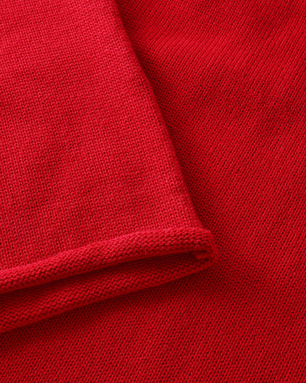Relaxed Knit Sweatshirt Washed Burgundy