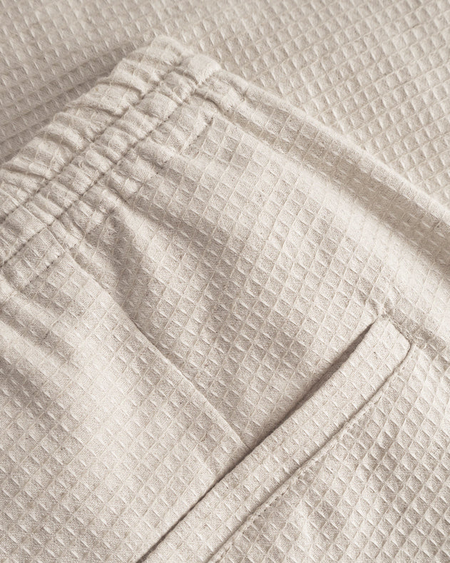 Relaxed Pant Waffle Sand