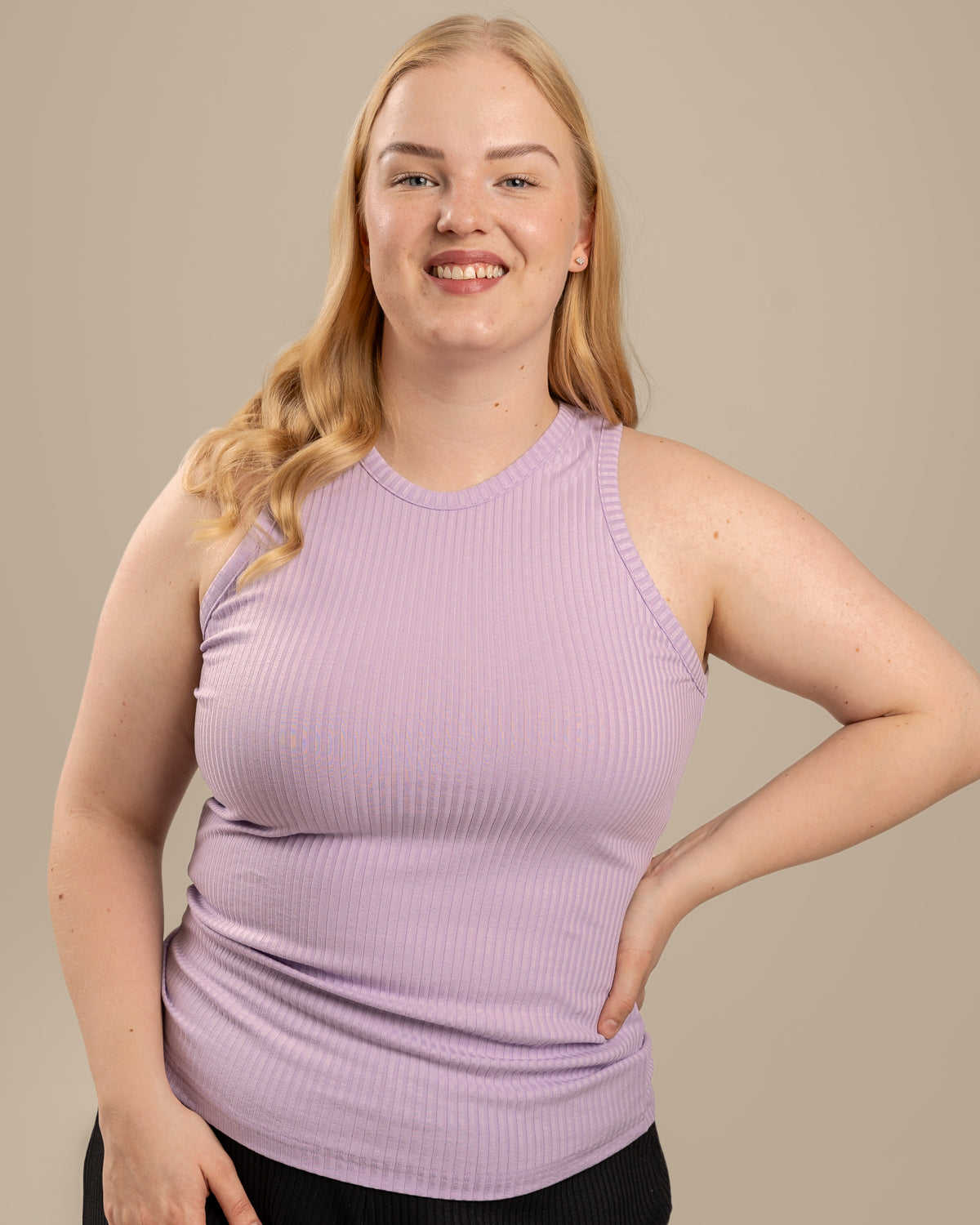 Ribbed Top Lavender