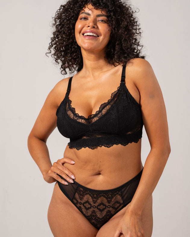 Lace Cheeky 3-Pack Black