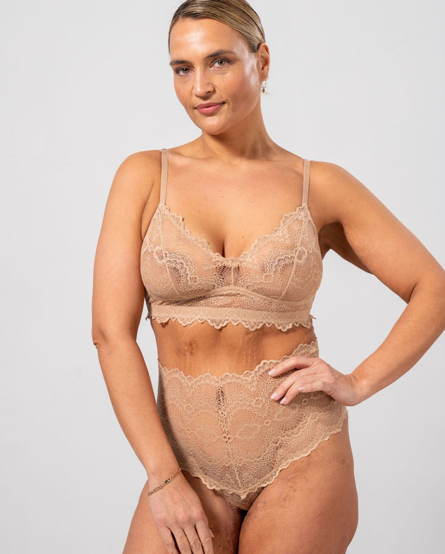 Lace Balconette Warm Nude