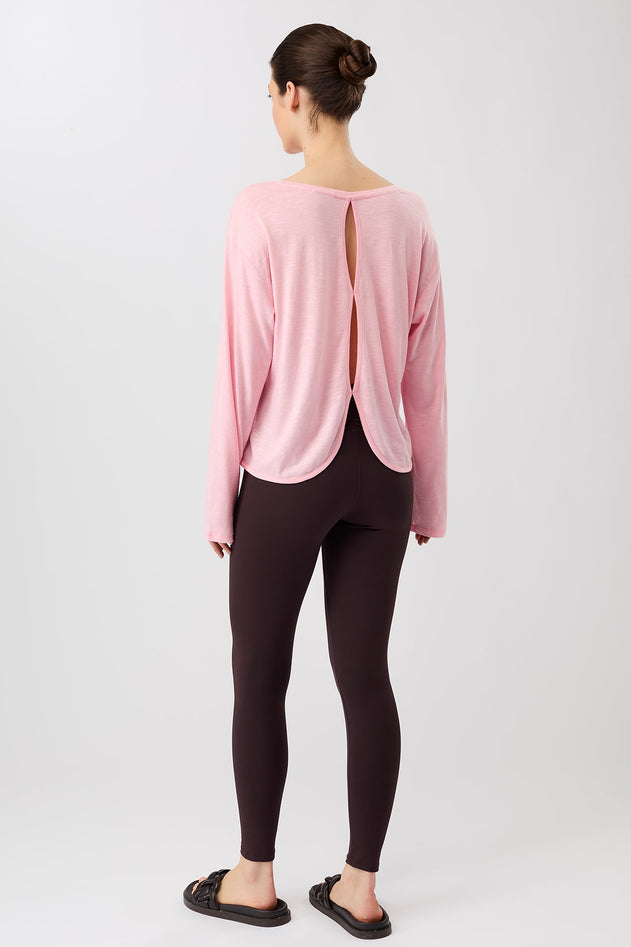 Open Back Long Sleeve English Rose