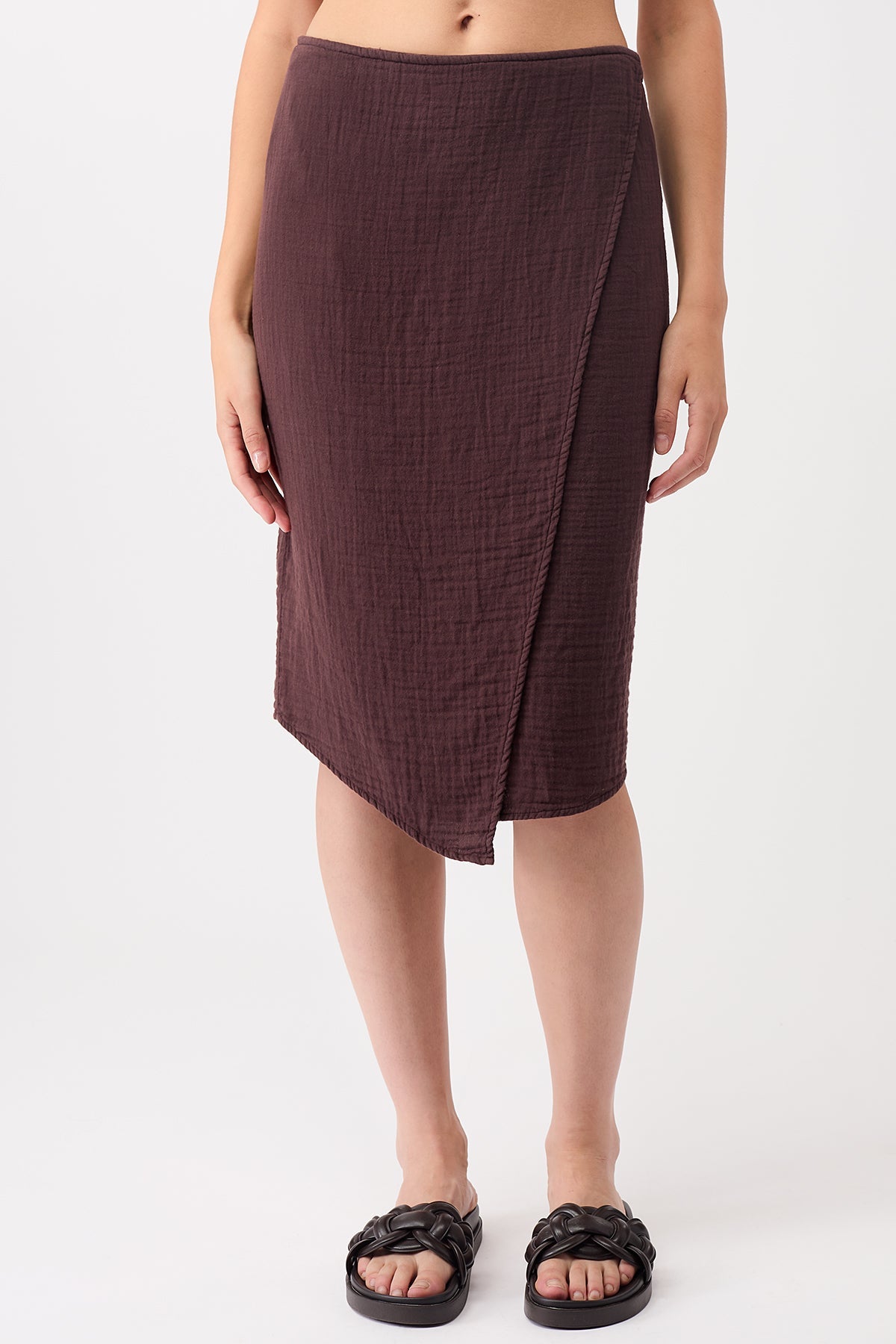 Wrap Skirt Ganache