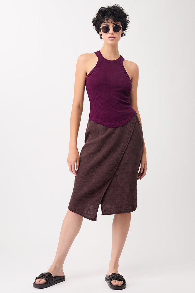 Wrap Skirt Ganache