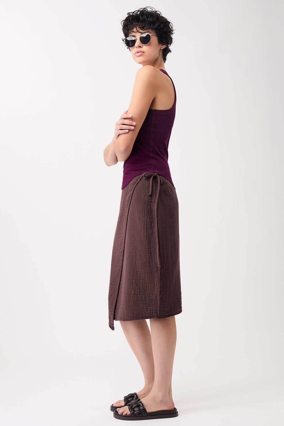Wrap Skirt Ganache