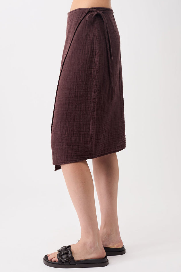 Wrap Skirt Ganache