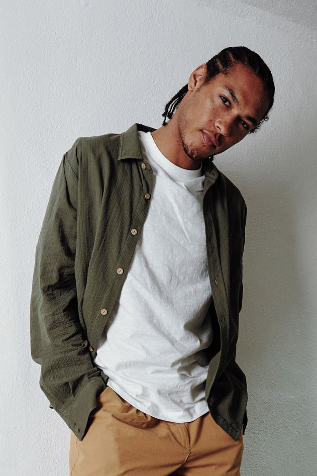 Spectre Organic Cotton Shirt Khaki