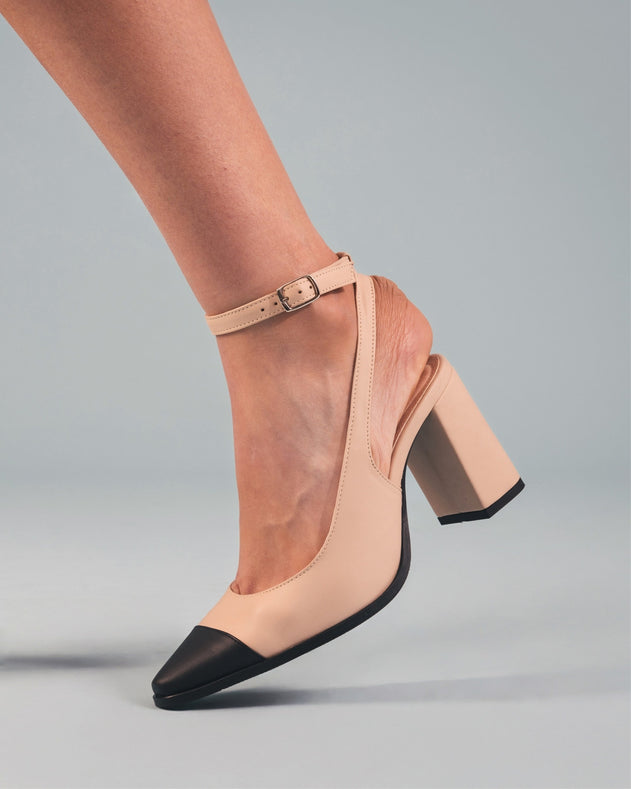 Adel Slingback Shoes Beige