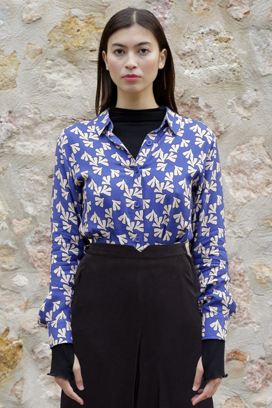 Noez Shirt Blue Print