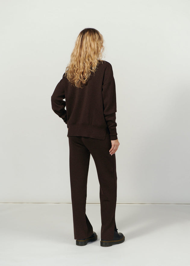 Ora & Rotondo Merino Co-ord Chocolate