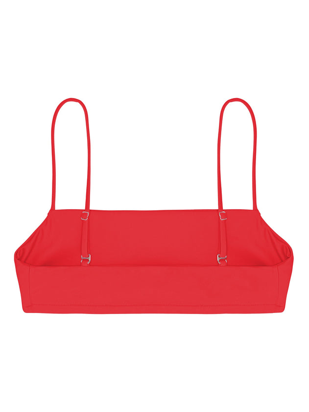 Sanur Bandeau Bikini Top Heat