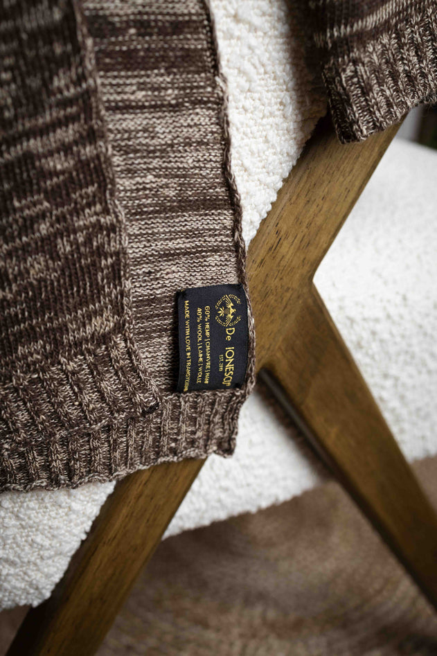 The Hemp & Wool Scarf Brown