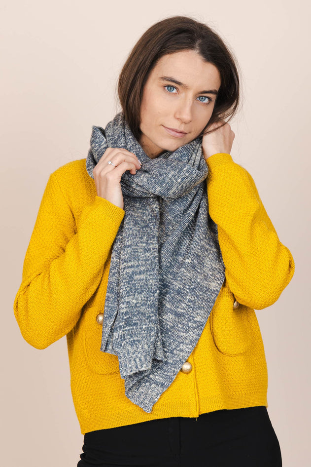 The Hemp & Wool Scarf Grey