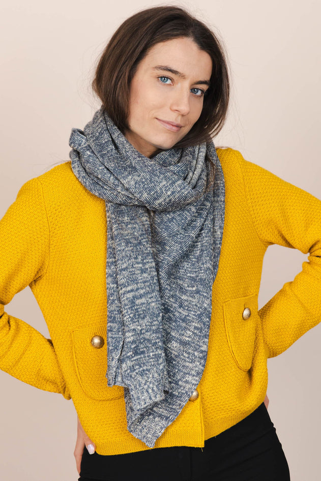 The Hemp & Wool Scarf Grey