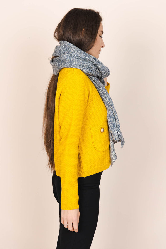 The Hemp & Wool Scarf Grey