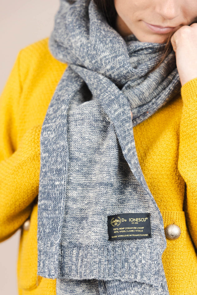 The Hemp & Wool Scarf Grey