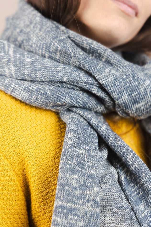 The Hemp & Wool Scarf Grey