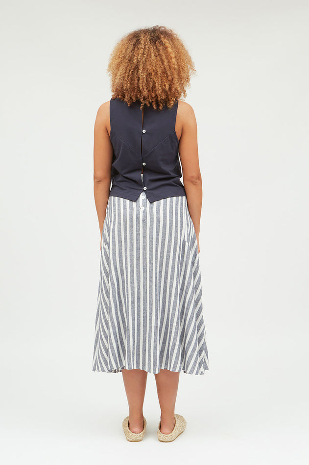 Lulua Skirt Blue Stripes