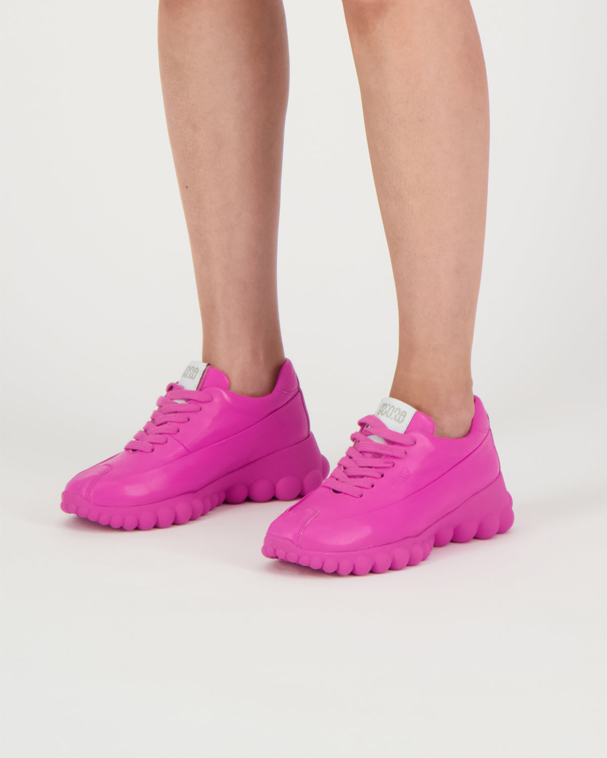 Mother-Of-Pearl Sneakers Hot Pink Leather