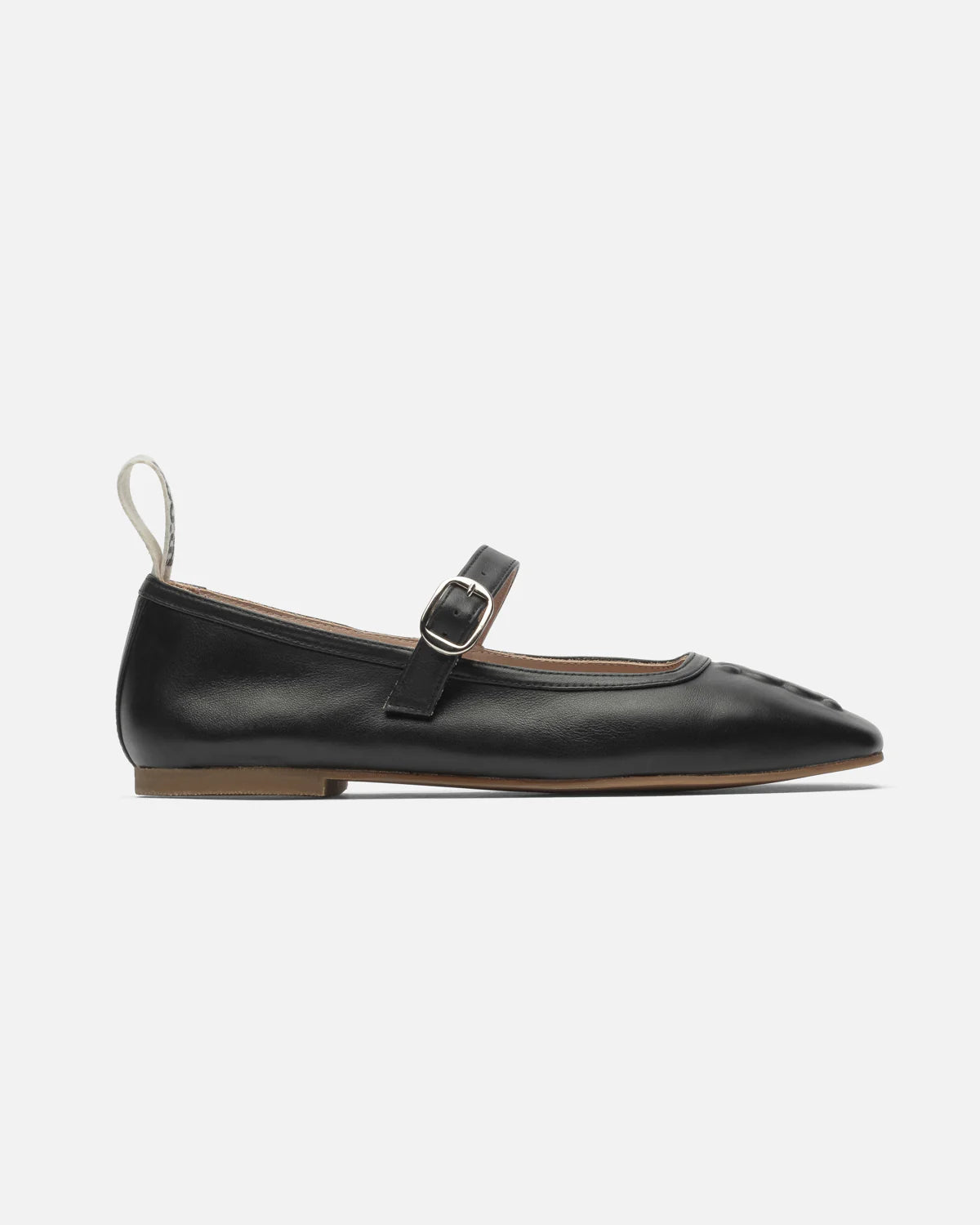 Mother Ballerinas Black Leather