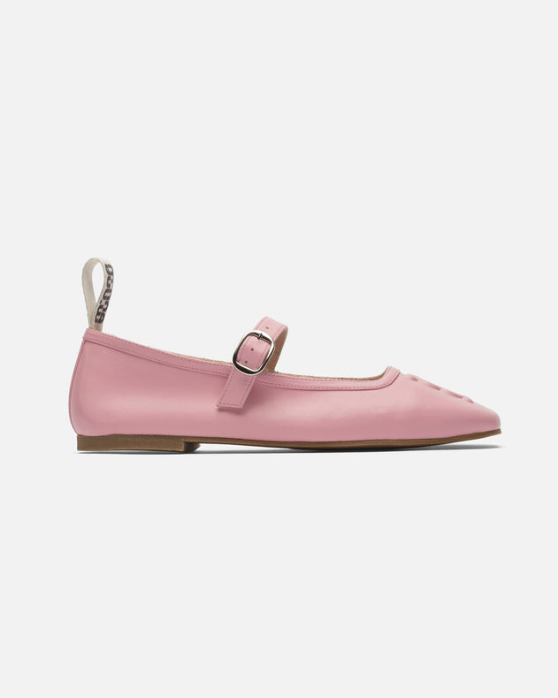 Mother Ballerinas Pink Leather