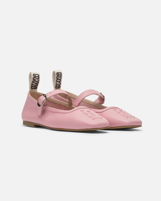 Mother Ballerinas Pink Leather
