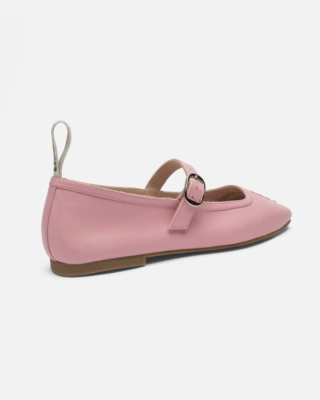 Mother Ballerinas Pink Leather