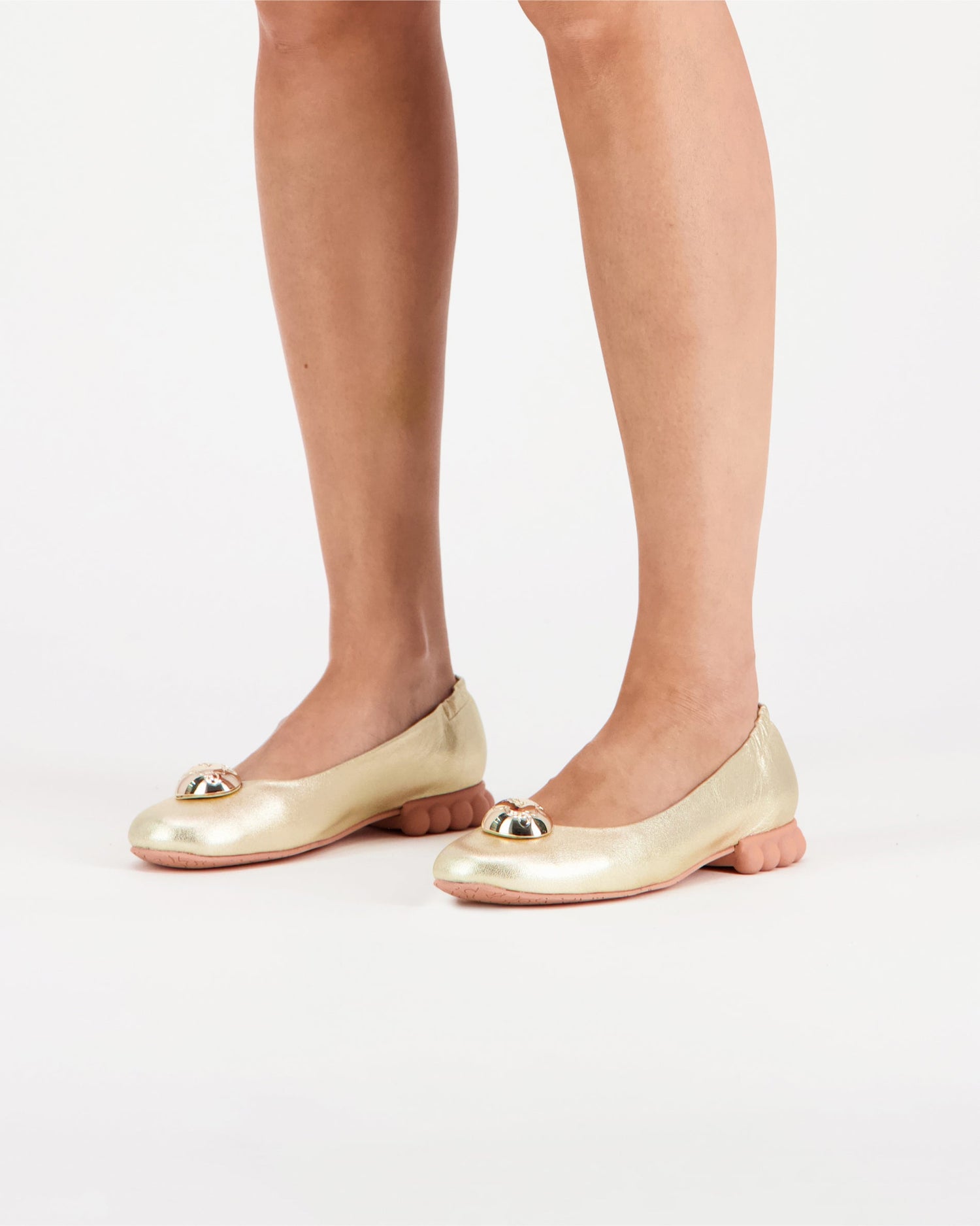 Drop Ballerinas Champagne