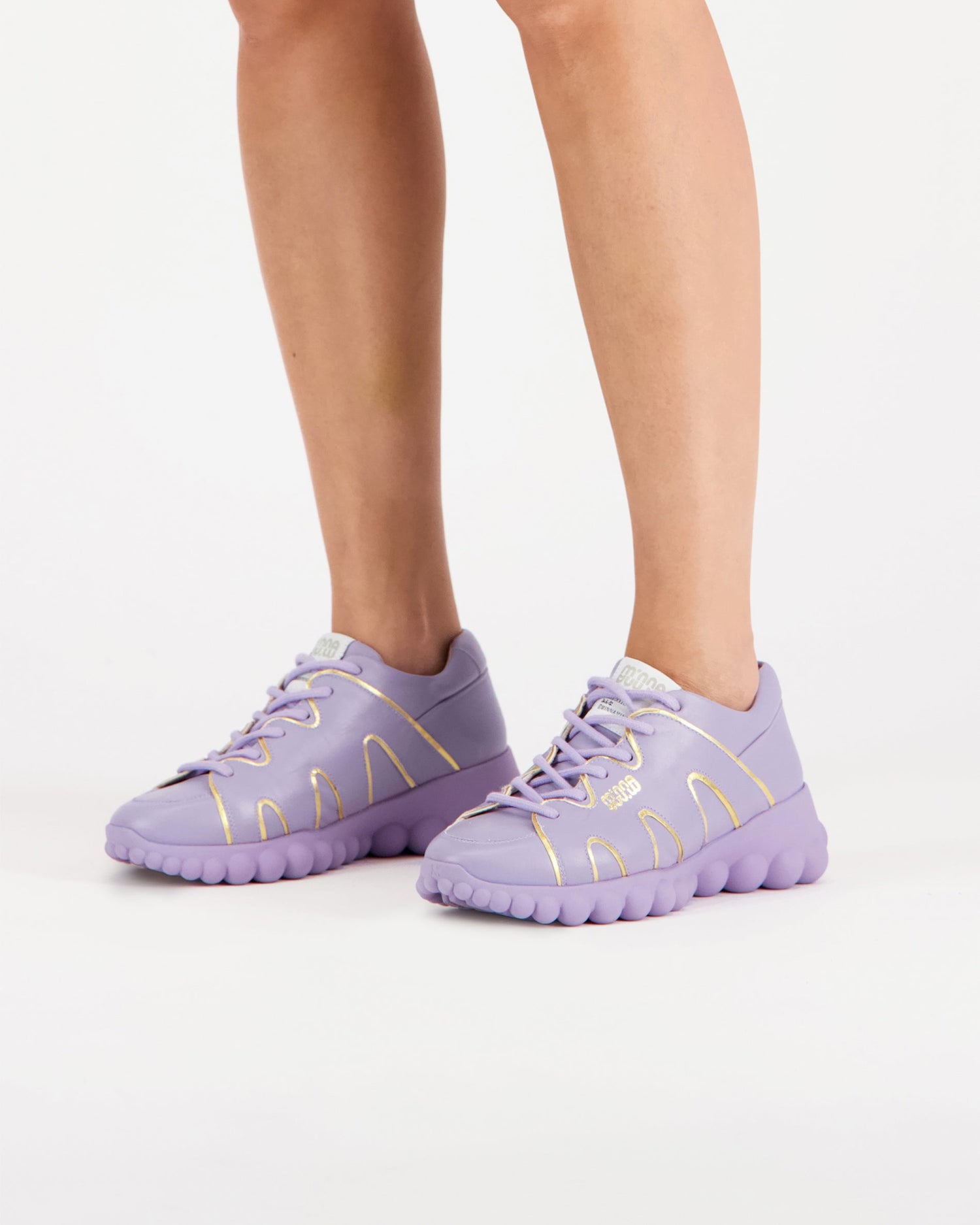 Chain Reaction Sneakers Dusty Lilac Leather