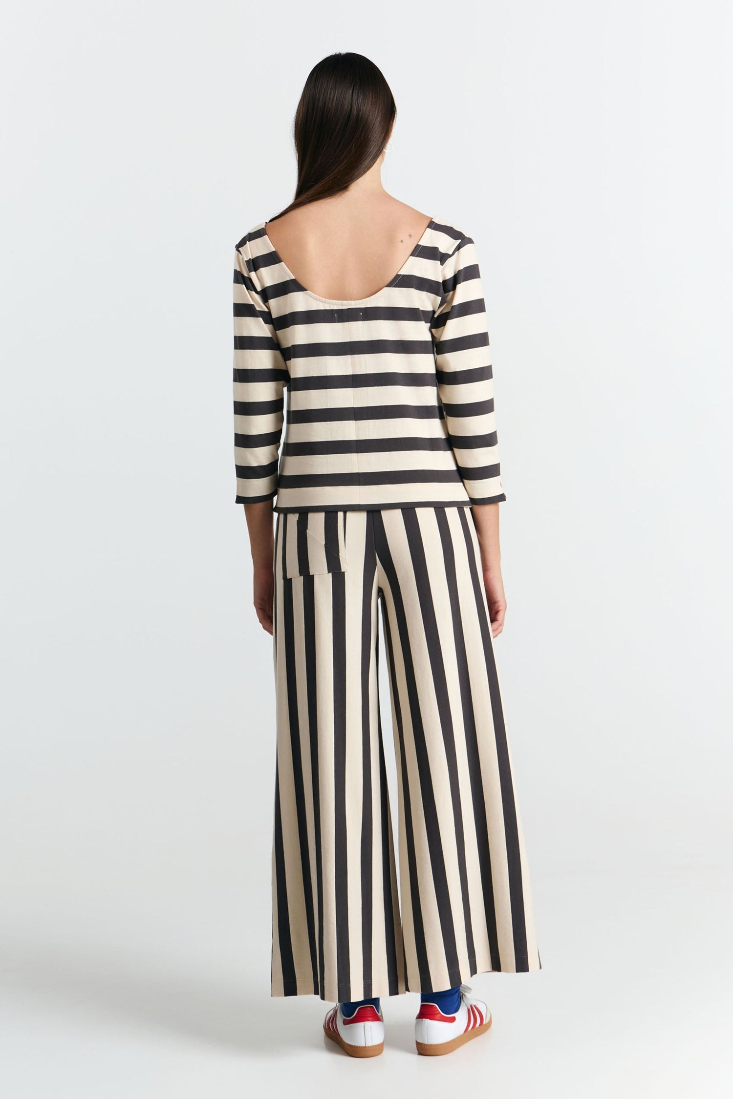Bonao Top Black Stripes