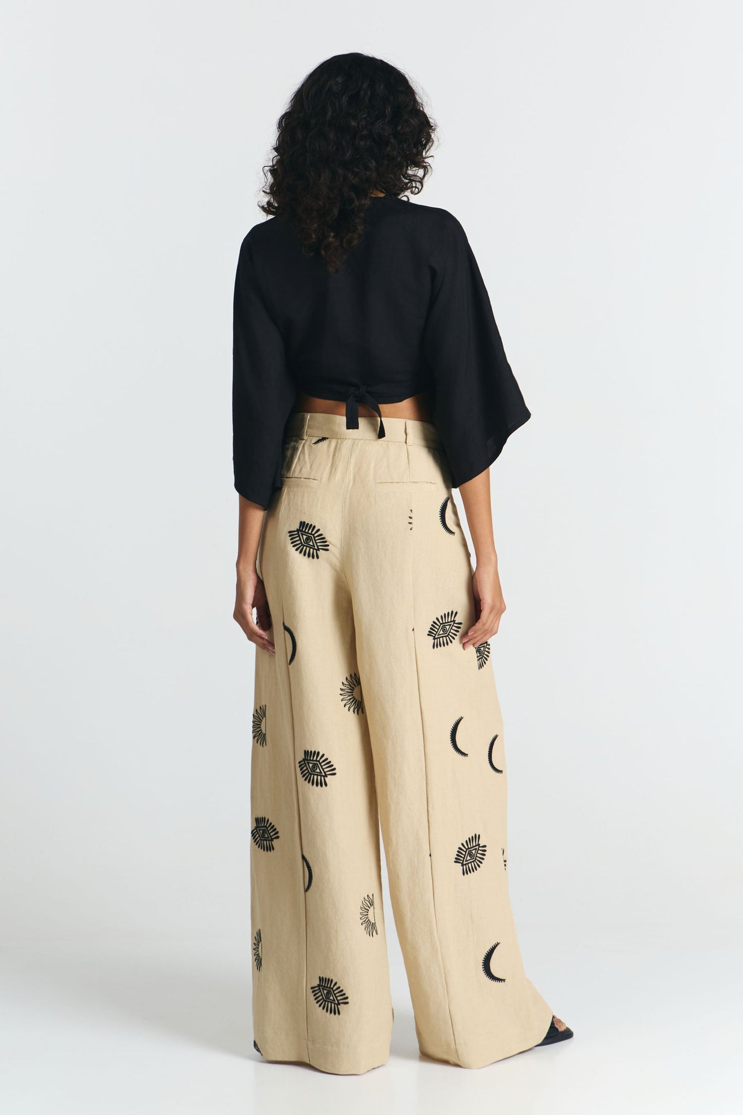 Bauta Wrap Blouse Black